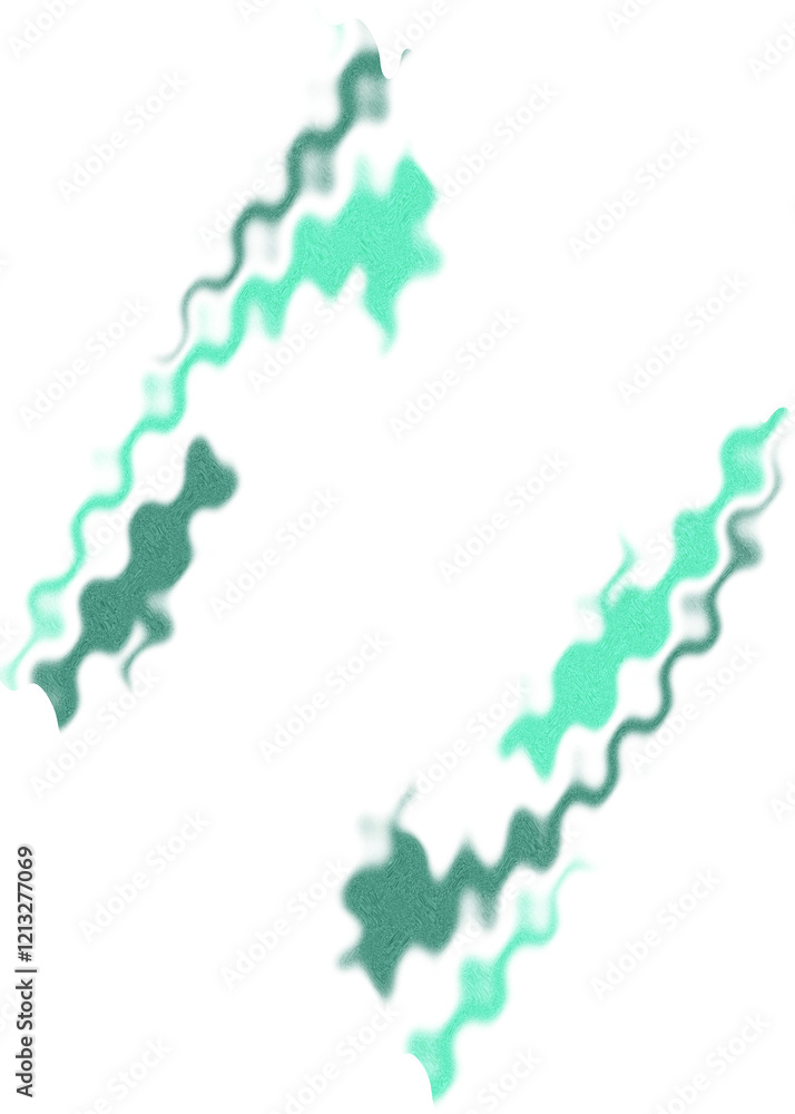 Fototapeta premium An abstract transparent wavy color blur design element.