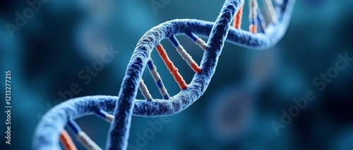A double helix structure composed of nucleotides