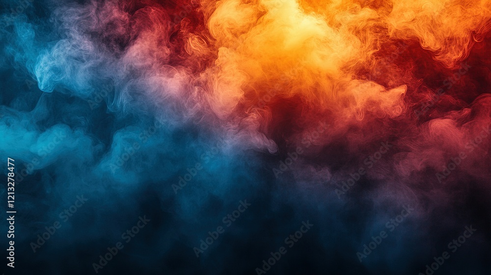 Abstract Colorful Smoke Swirling Patterns Background Abstract Colorful Smoke Swirling Patterns Background