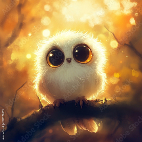 owl in the sun photo