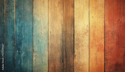 Wallpaper Mural old vintage wood background with grain of antique wood surface texture. Torontodigital.ca