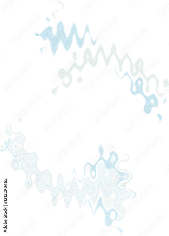 An abstract transparent wavy color blur design element.