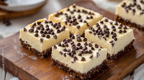 Wallpaper Mural Creamy Cannoli Cheesecake Bar Delight, Perfect Dessert Treat Torontodigital.ca