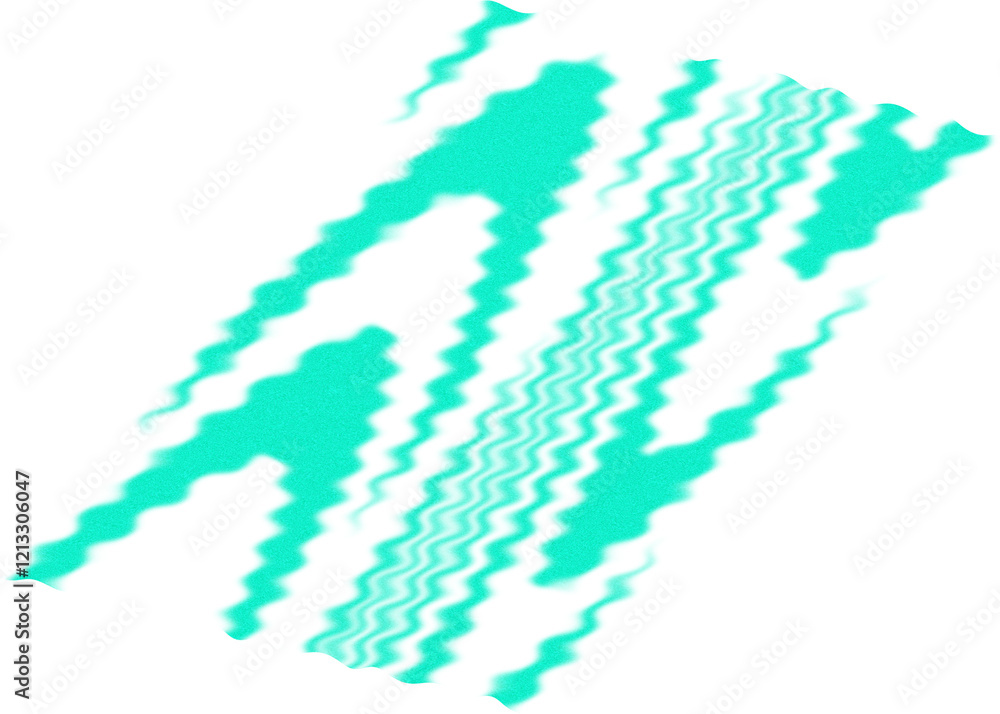 Fototapeta premium An abstract transparent wavy color blur design element.