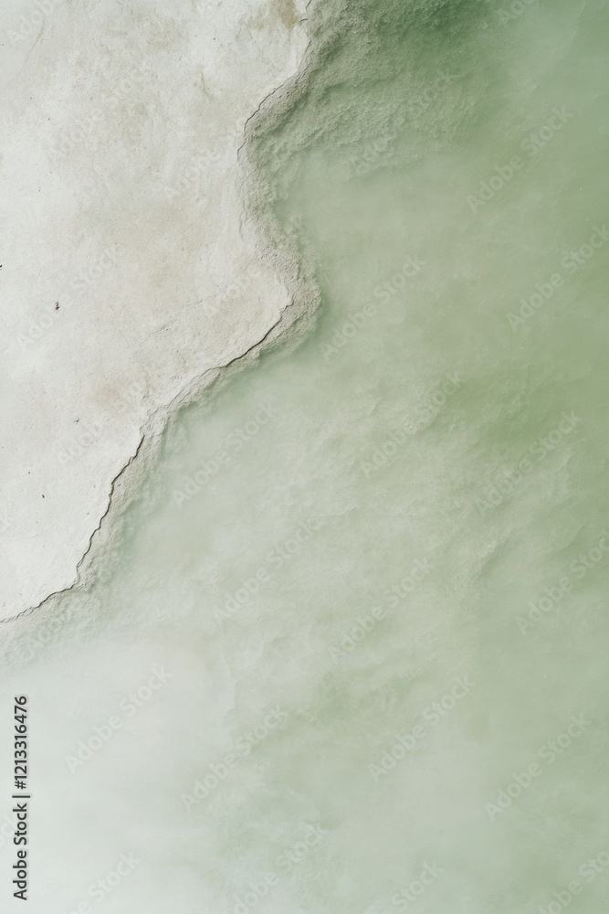 Green textured terrain with white border, natural abstract design - minimalist editorial brand content for social media faceless digital marketing, website background, blog cover