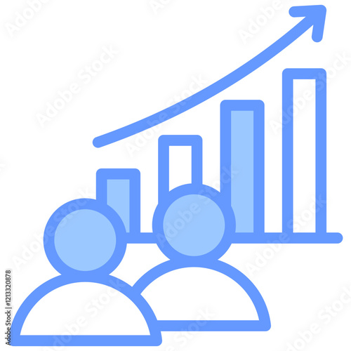 Demographic Blue Icon