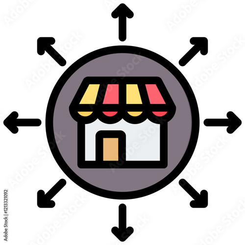 Expansion Outline Color Icon