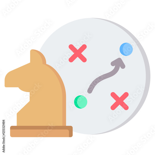 Strategy Flat Icon