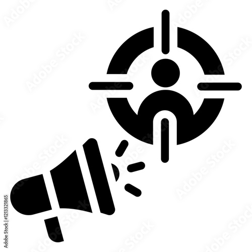Target Marketing Glyph Icon