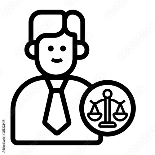 notary Line Icon
