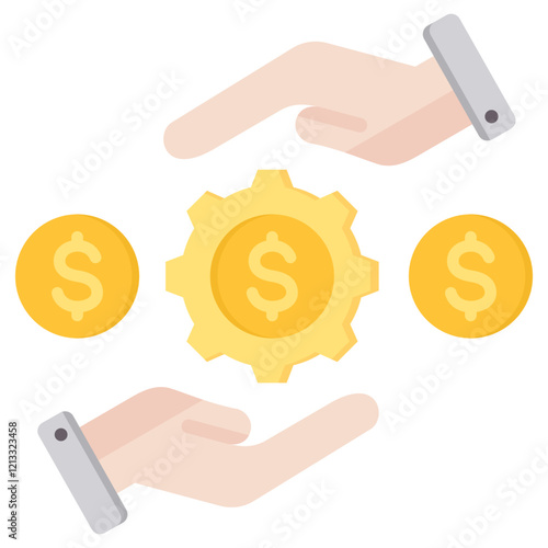 Asset Management Flat Icon
