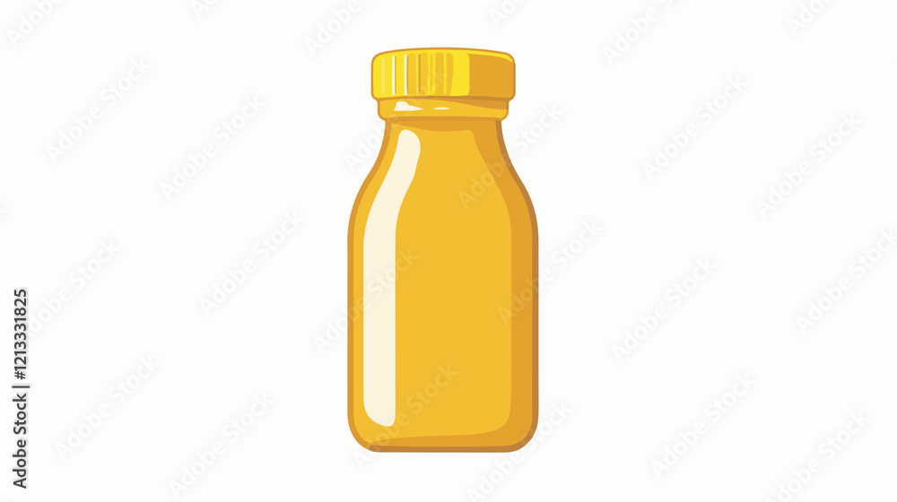 Cute Kawaii Mustard Sauce Bottle Cartoon for Fast Food Lovers Cute Kawaii Mustard Sauce Bottle Cartoon for Fast Food Lovers