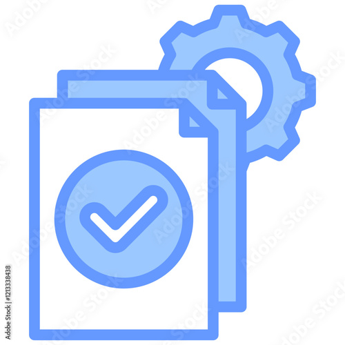 Project Completion Blue Icon