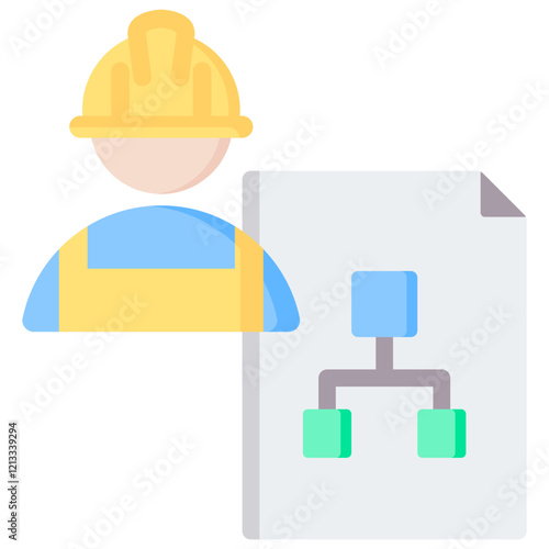 Subcontracting Flat Icon