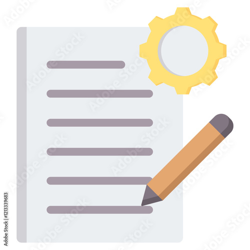 Project Contract Flat Icon