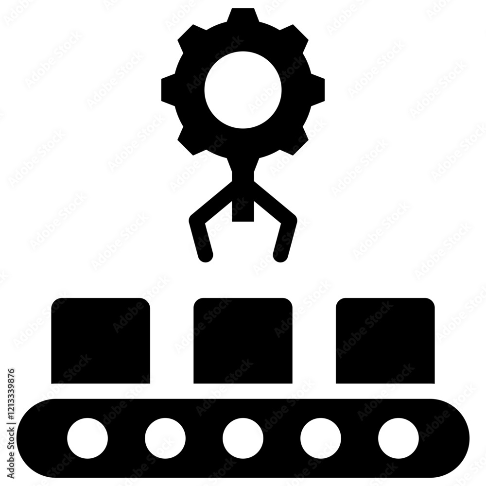 Industrial Product Glyph Icon Industrial Product Glyph Icon