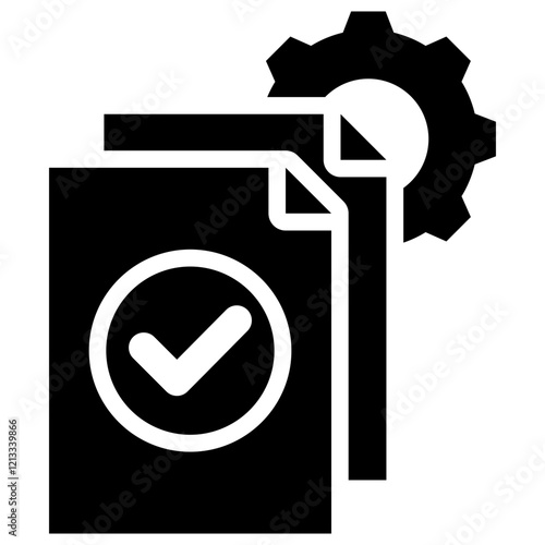 Project Completion Glyph Icon