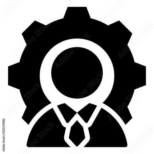 Project Manager Glyph Icon