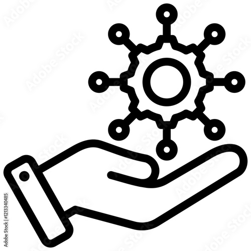 Multi Project Management Outline Icon