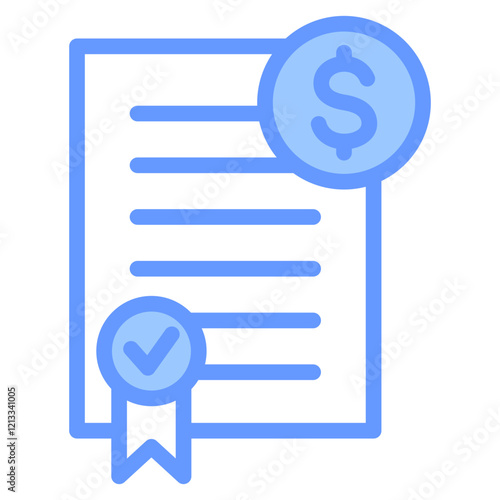 Financial Regulation Blue Icon