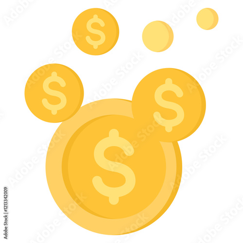 Asset Bubble Flat Icon