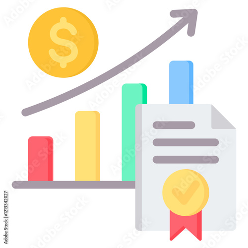 Fiscal Policy Flat Icon