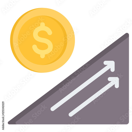 Economic Recovery Flat Icon