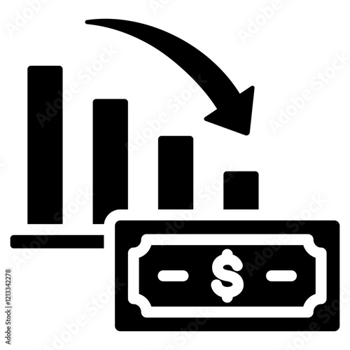 Hyperinflation Glyph Icon
