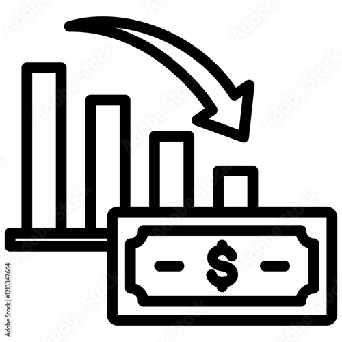 Hyperinflation Outline Icon