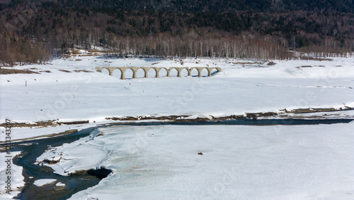 Wallpaper Mural タウシュベツ川橋梁 Torontodigital.ca