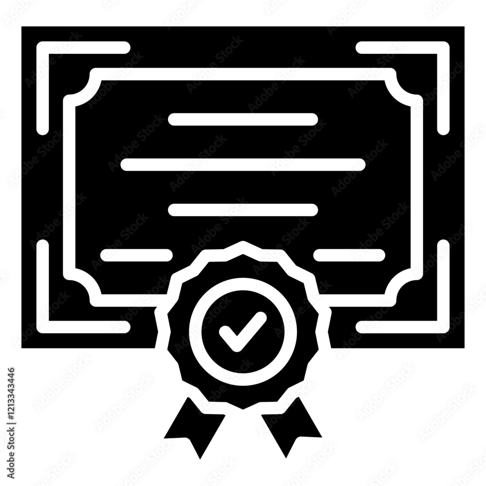 Certificate Icon Element For Design Certificate Icon Element For Design