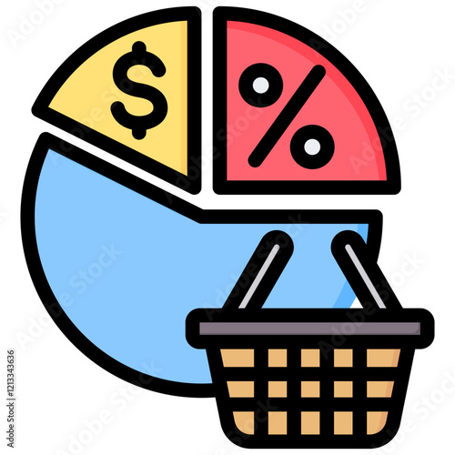 Buyer Segmentation Outline Color Icon