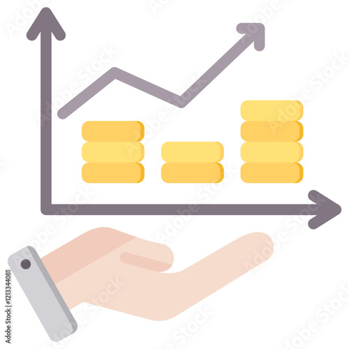Financial Forecasting Flat Icon