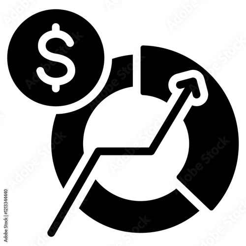 Market Penetration Glyph Icon