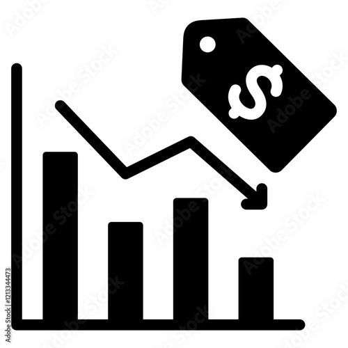 Price Elasticity Glyph Icon