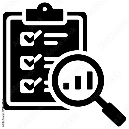 Market Surveys Glyph Icon