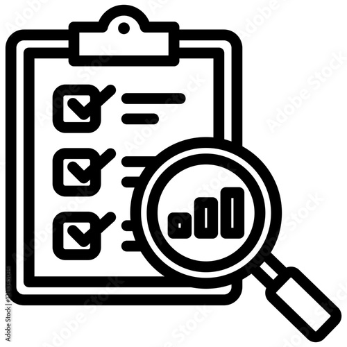 Market Surveys Outline Icon