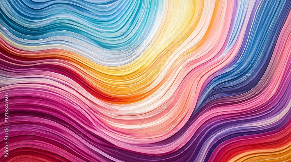 Abstract Colorful Waves Flowing Design Abstract Colorful Waves Flowing Design
