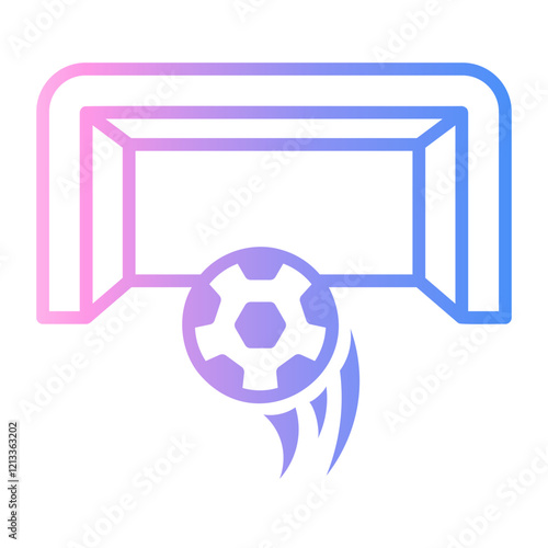 penalty Line Gradient Icon