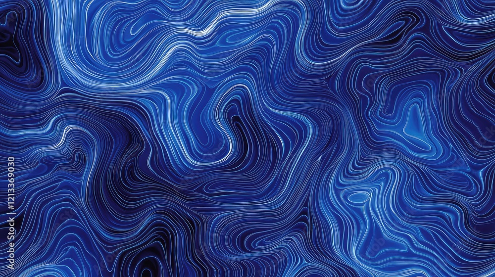 A minimalist aerial view of rhythmic wave formations in deep ocean water, creating abstract textures and gradients of blue A minimalist aerial view of rhythmic wave formations in deep ocean water, creating abstract textures and gradients of blue