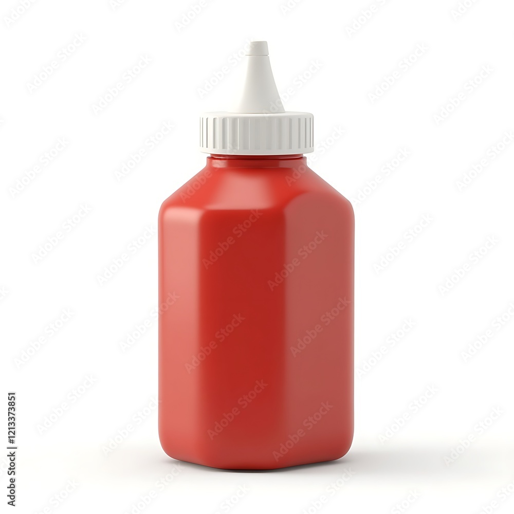 3d ketchup sauce icon, fast food 3d ketchup sauce icon, fast food