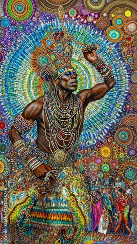 Wallpaper Mural Celebrating cultural heritage through vibrant traditional dance in a lively festival atmosphere Torontodigital.ca