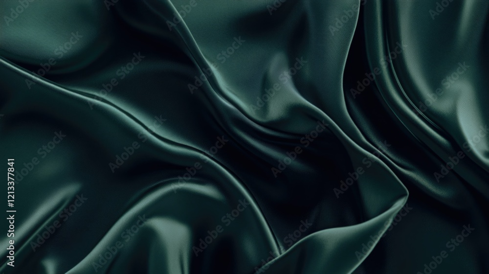 Obraz premium Silky Green Velvet Textile