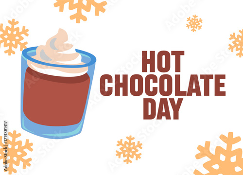 national hot chocolate day with a cup of hot chocolate