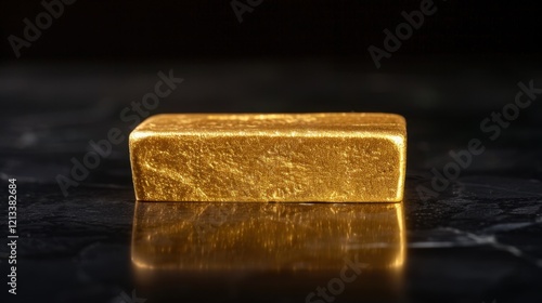 Wallpaper Mural Gold Ingot: A small, yet valuable rectangular block of pure gold, known for its density and rarity, used for investment or as a store of wealth.
 Torontodigital.ca