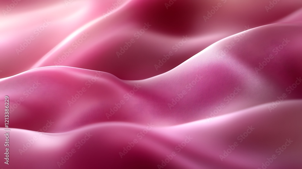 Obraz premium Abstract Pink Silk Fabric Draped Softly