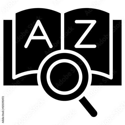 Grammar glyph icon