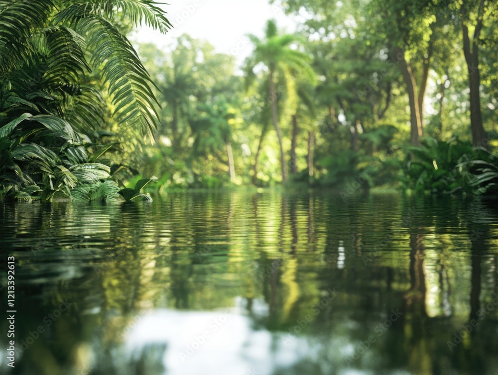 Serene Tropical Lake Serene Tropical Lake
