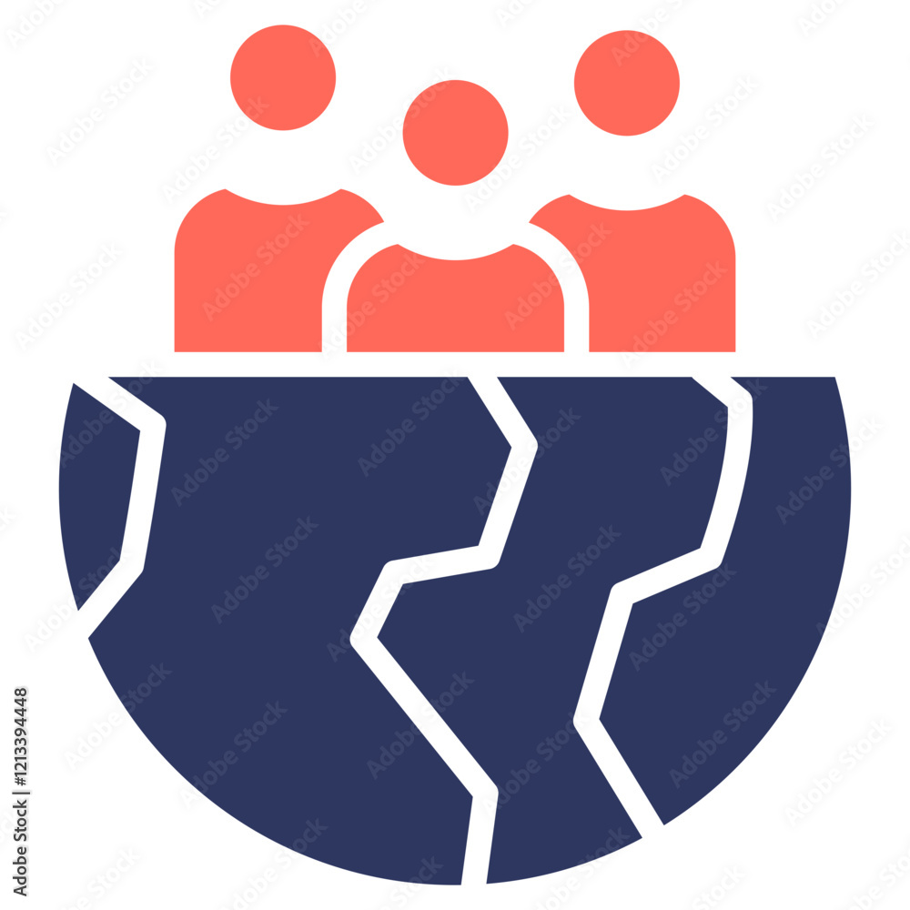 Diversity glyph color icon Diversity glyph color icon