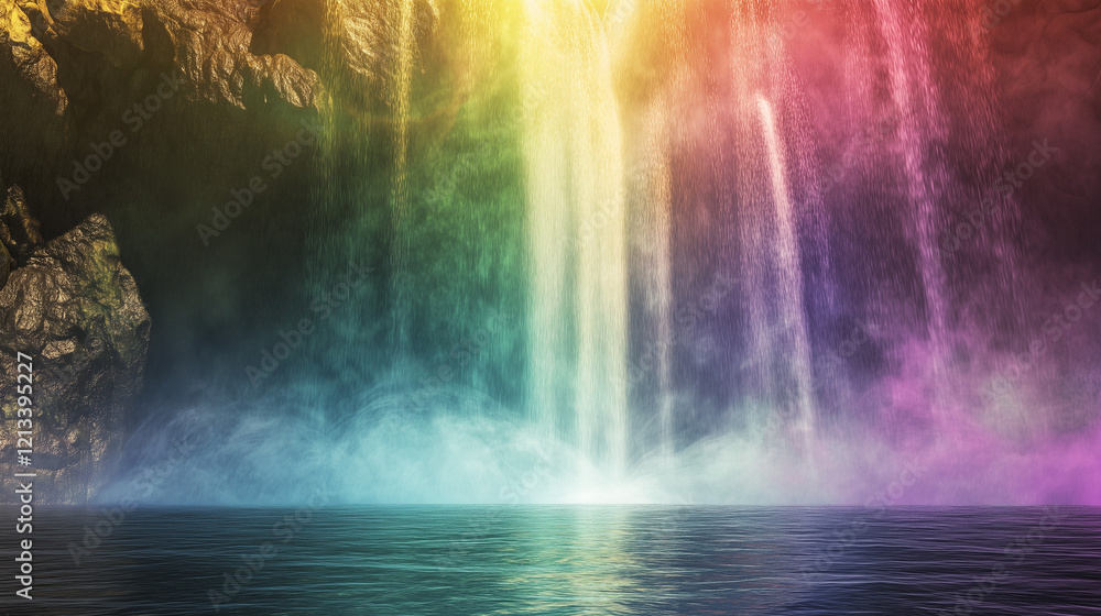 glitter rainbow waterfall glitter rainbow waterfall